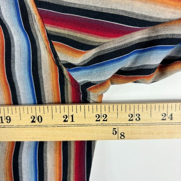 Martin Gordon striped shirt M button down long sl rainbow multicolored office - Picture 10 of 11